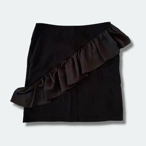 Miss Selfridge Black Ruffle Skirt
